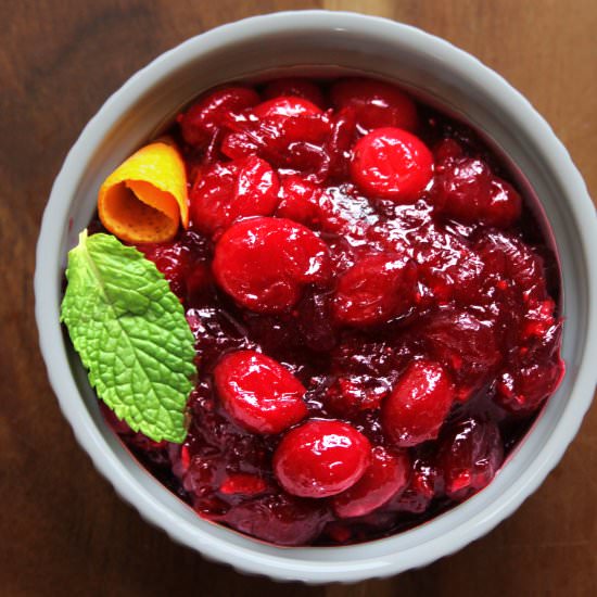 Orange-Ginger-Spice Cranberry Sauce