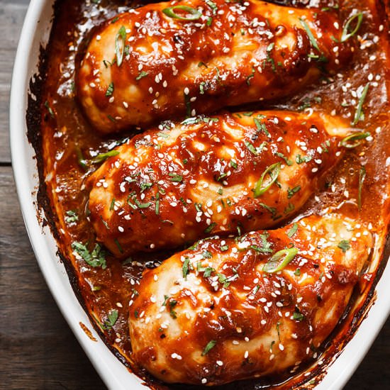 Honey-Sriracha Chicken Breasts