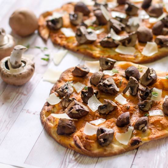 Goat Cheese Portobello Pizza