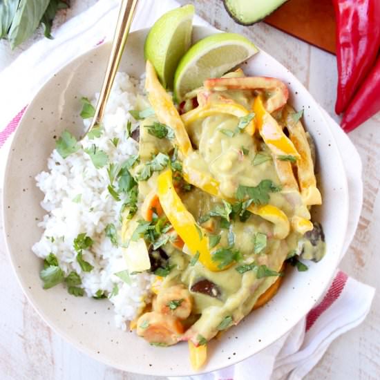 Thai Avocado Green Curry