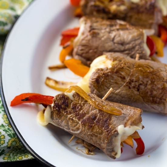 Philly Cheesesteak Roll Ups