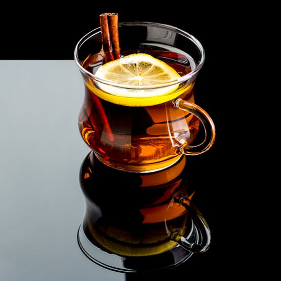 Spiced Hot Apple Cider with Rum
