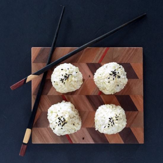 Tofu Scallion Brown Rice Onigiri