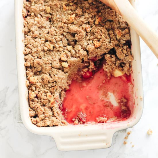 Sugar Free Cranberry Apple Crumble