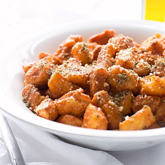 Sweet Potato Gnocchi in Cream Sauce