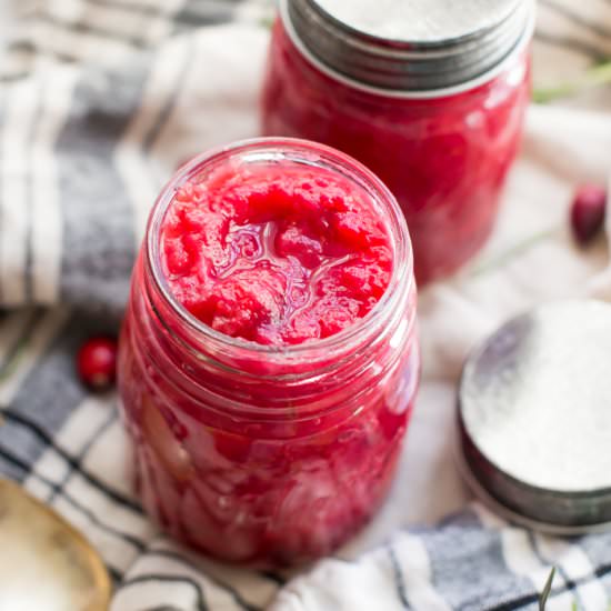 Instant Pot Whole30 Cranberry Sauce