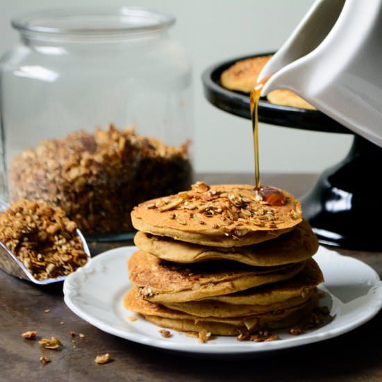 Granola Ackee Pancakes