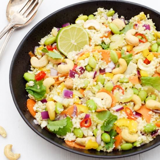 Crunchy Cauliflower Rice Salad