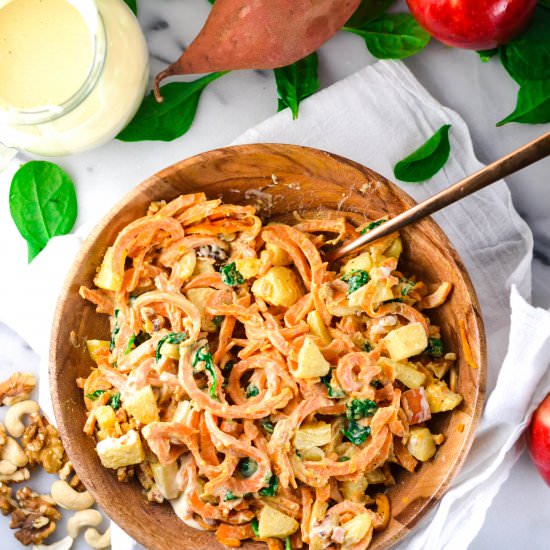 Creamy Cashew Sweet Potato Noodles
