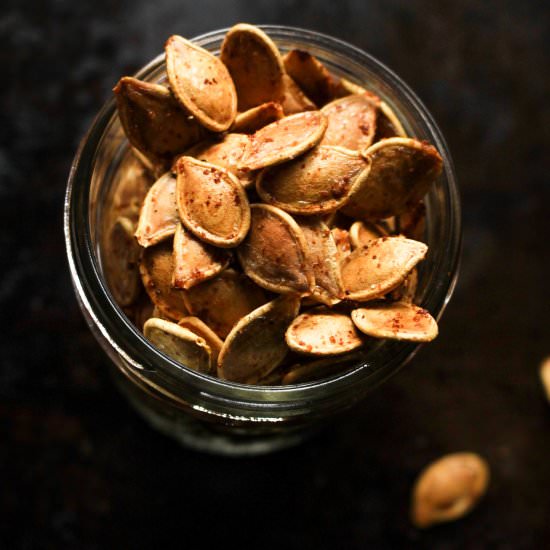 Slow Roasted Pumpkin Seeds