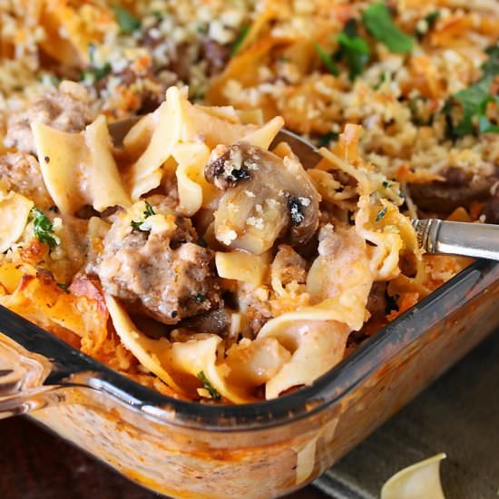 Beef Stroganoff Casserole