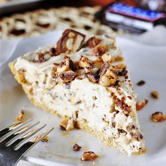 No-Bake Snicker Bar Pie