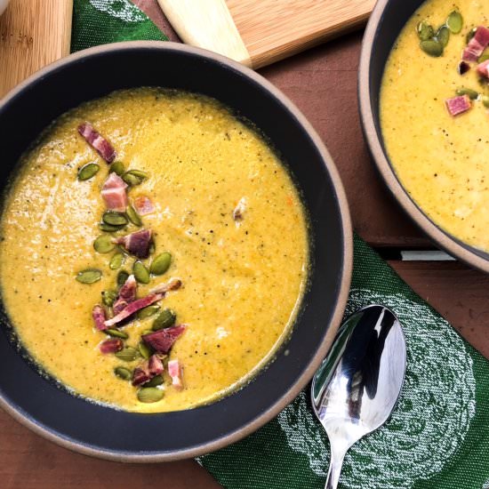 Slow Cooker Cream of Broccoli Soup
