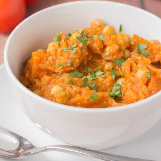 Lentil Sweet Potato Chickpea Curry