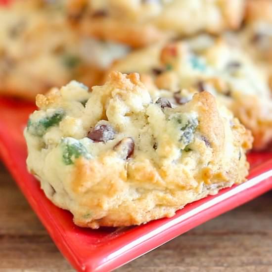 Chocolate Chip Nut Fruitcake Cookie