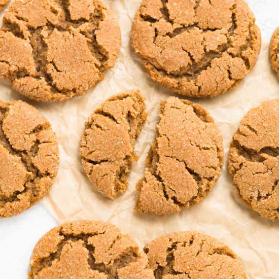Chewy Gingersnap Cookies
