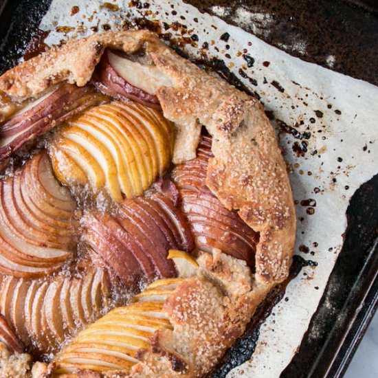 Brown Sugar Bourbon Pear Galette