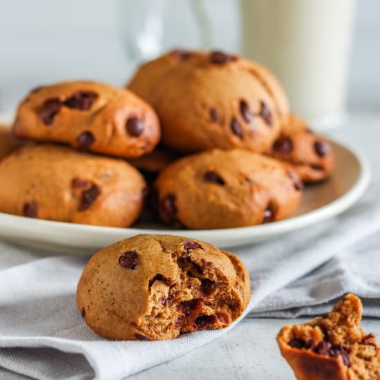 Sweet Potato Cookies w/ Chocolate