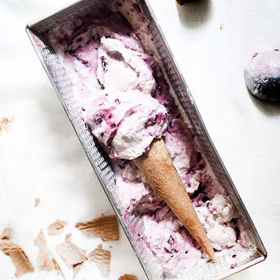 Blackberry & Mascarpone Ice Cream