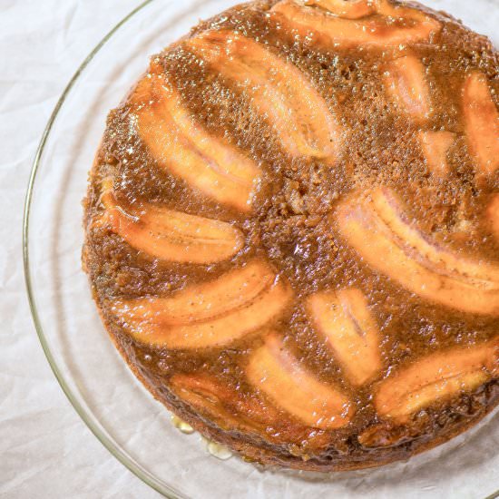 Banana-Cardamom Upside-Down Cake