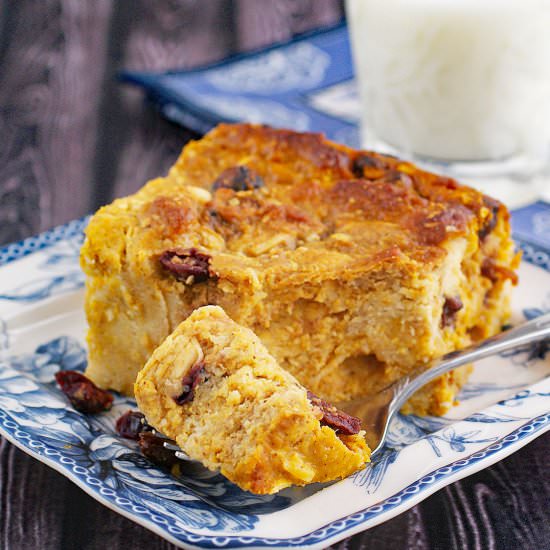 Best Pumpkin Bread Pudding Ever!