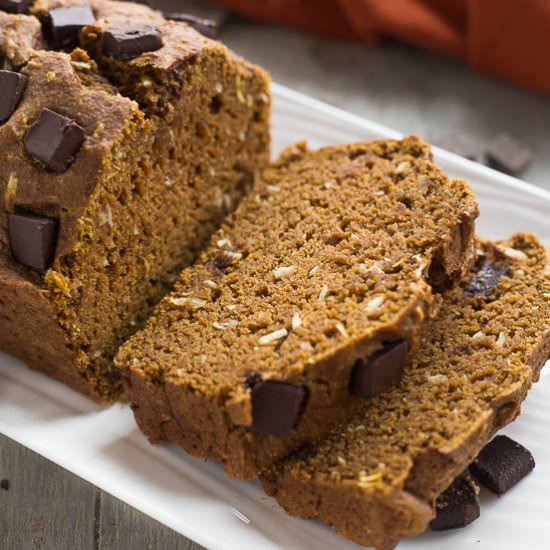 Coconut Chocolate Pumpkin Loaf