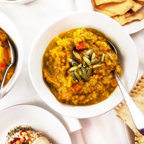 Red Lentil and Sweet Potato Soup
