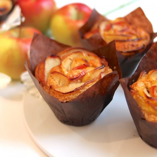 Hazelnut Applerose Muffins