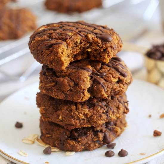 Soft Pumpkin Oatmeal Cookies