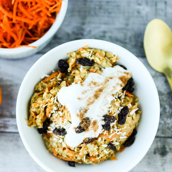 Gluten-Free Carrot Cake Oatmeal