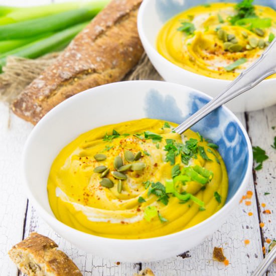 Vegan Red Lentil Coconut Soup