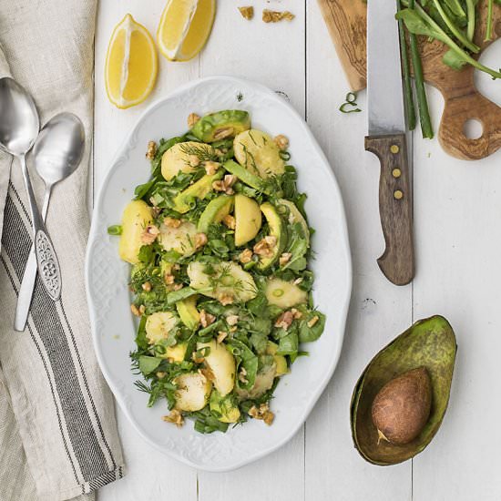 Mayo-less Potato & Avocado Salad