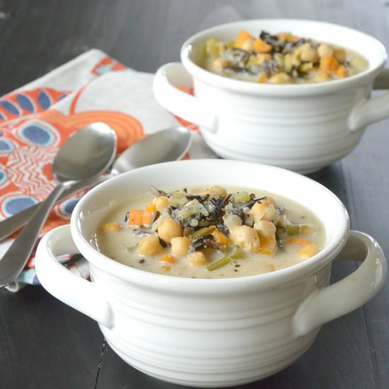 Vegan Wild Rice Soup