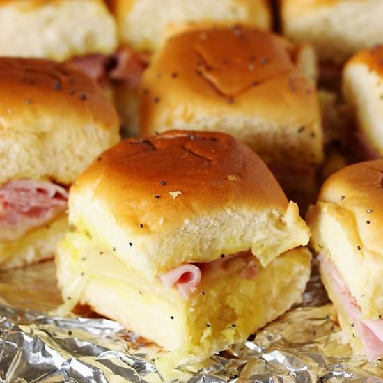 Ham & Cheese Party Sandwiches