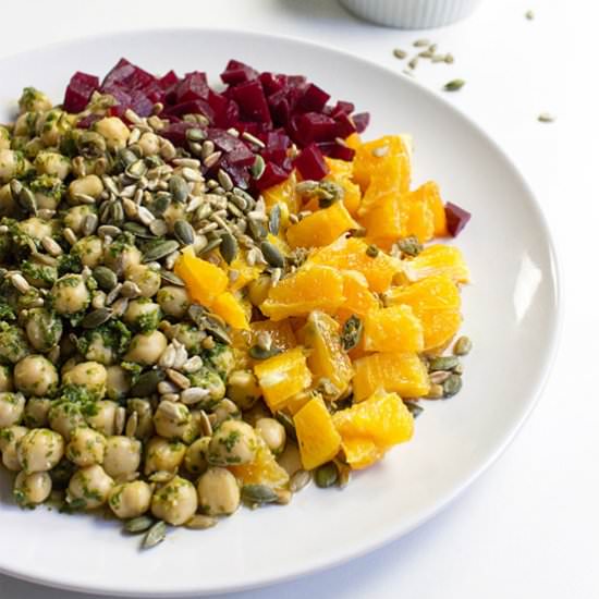 Vegan Chickpea Summer Salad