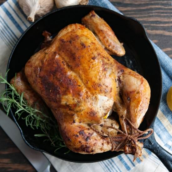 Garlic and Rosemary Roast Chicken