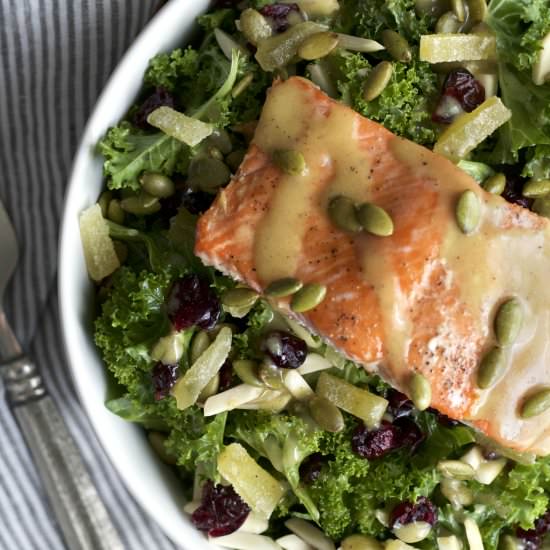 Harvest Ginger Salad with Salmon