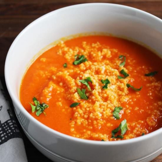Red Pepper and Carrot Soup