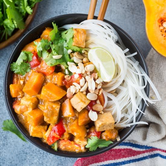Butternut Squash Tofu Thai Curry