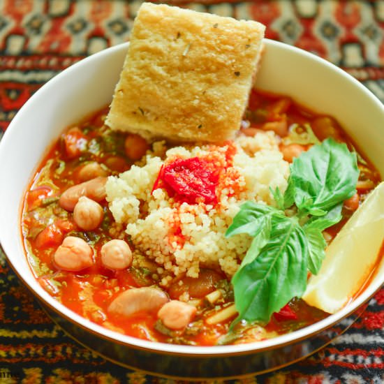Hlelem: Tunisian Bean Soup