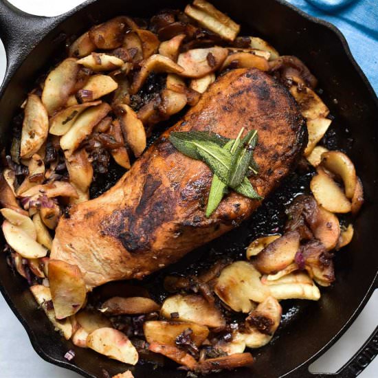 Apple Bourbon Pork Tenderloin
