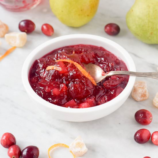 Pear Cranberry Relish