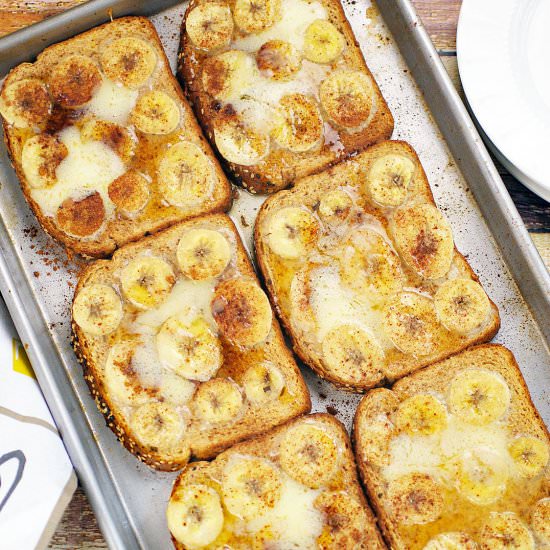 Baked Pumpkin French Toast with Banana