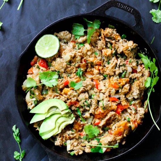 Paleo Mexican Scrambled Eggs