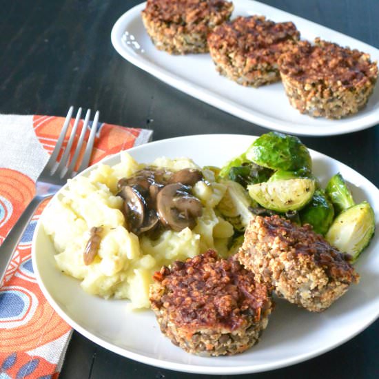 Lentil Meatloaf Muffins