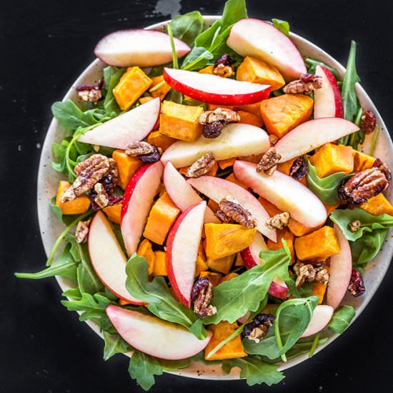 Sweet Potato Apple & Pecan Salad