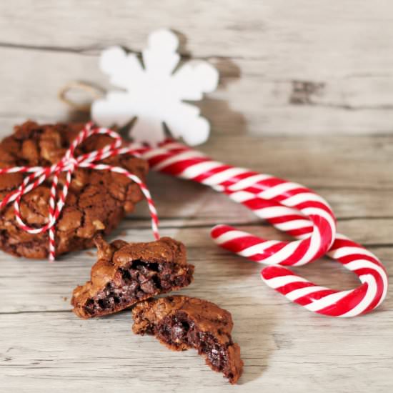 Chewy chocolate & coffee cookies.