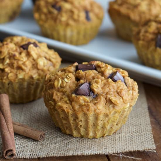 Pumpkin Chocolate Chunk Muffins