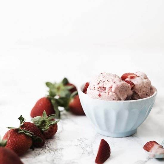 Healthy Strawberry Ice Cream