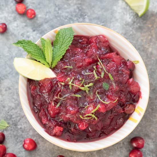 Mojito Cranberry Sauce